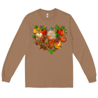 Toasted Coconut fall pumpkin heart Long Sleeve Tee - AdoDesignShop