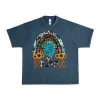 Midnight Navy western rainbow  be kind Urban Heavy Tee - RanaPortraitStore