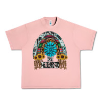 Salmon western rainbow  be kind Urban Heavy Tee - RanaPortraitStore