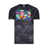 Cloud Black stitch summer coffee cups Vintage Tee - Zillion Design Studio