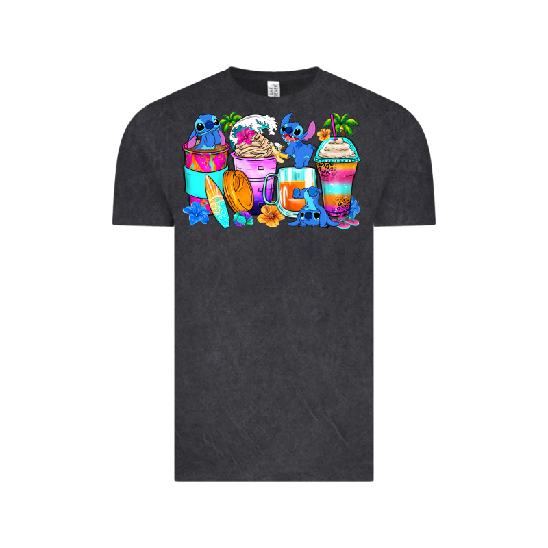 Stitch Summer Coffee Cups Vintage Tee by Zillion Design Studio | Teevron