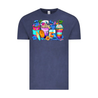 Vintage Denim stitch summer coffee cups Vintage Tee - Zillion Design Studio
