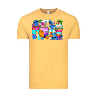 Vintage Mustard stitch summer coffee cups Vintage Tee - Zillion Design Studio