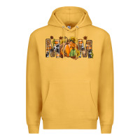 Mustard Western Mom With Pumpkins Premium Hoodie - BundleAndBundleShop