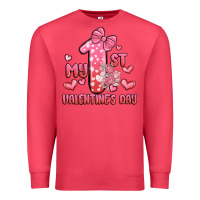 Cardinal my first valentines day Premium Sweatshirt - MaliasSmallBusiness