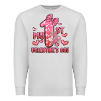 Dove Grey my first valentines day Premium Sweatshirt - MaliasSmallBusiness