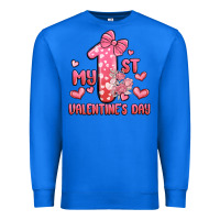 True Royal my first valentines day Premium Sweatshirt - MaliasSmallBusiness