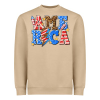 Mushroom America with lightning bolt Heavyweight Sweatshirt - texasbilliewilder