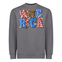 Storm America with lightning bolt Heavyweight Sweatshirt - texasbilliewilder