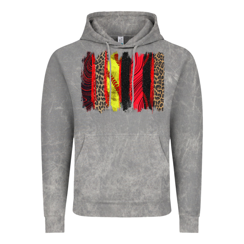 Softball Brushstroke Vintage Hoodie by Zillion Design Studio | Teevron