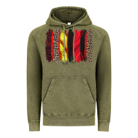 Vintage Olive softball brushstroke Vintage Hoodie - Zillion Design Studio