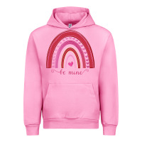 Fuchsia Pink Valentines Day Rainbow Urban Hoodie - Bettercallsaul