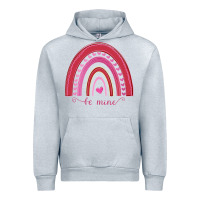 Heather Grey Valentines Day Rainbow Urban Hoodie - Bettercallsaul
