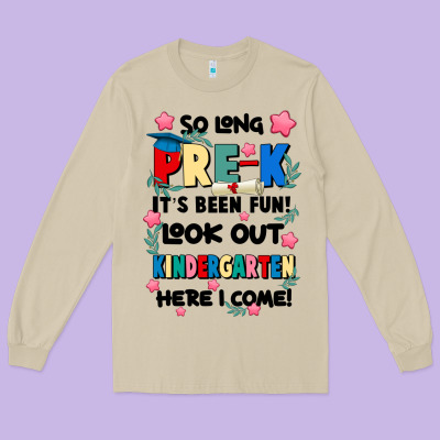 So Long Pre K Long Sleeve Tee Designed By Jahusdesignshop