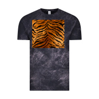 Cloud Black handdrawn tiger pattern Vintage Tee - BarkalooDesign