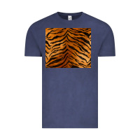 Vintage Denim handdrawn tiger pattern Vintage Tee - BarkalooDesign