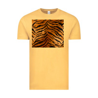 Vintage Mustard handdrawn tiger pattern Vintage Tee - BarkalooDesign