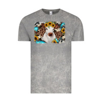 Cloud Rock cowhide leopard calf Vintage Tee - RanaPortraitStore