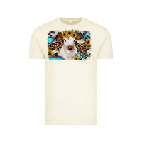 Vintage Arctic cowhide leopard calf Vintage Tee - RanaPortraitStore