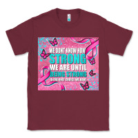Burgundy pink ribbon cancer Classic Tee - AdoDesignShop
