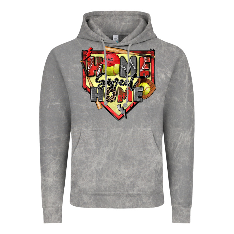 Home Sweet Home Softball Vintage Hoodie by Zillion Design Studio | Teevron