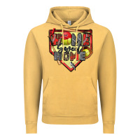 Vintage Mustard home sweet home softball Vintage Hoodie - Zillion Design Studio