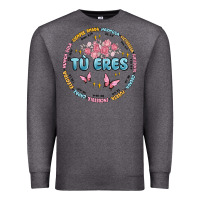 Charcoal Heather tu eres inspiration Premium Sweatshirt - MaliasSmallBusiness