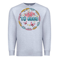 Heather Grey tu eres inspiration Premium Sweatshirt - MaliasSmallBusiness