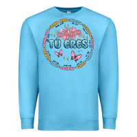 Ocean Blue tu eres inspiration Premium Sweatshirt - MaliasSmallBusiness