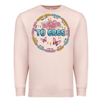 Pale Pink tu eres inspiration Premium Sweatshirt - MaliasSmallBusiness