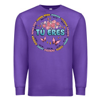Purple tu eres inspiration Premium Sweatshirt - MaliasSmallBusiness