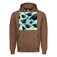 Chestnut graduation cap seamless pattern Zipper Hoodie - BundleAndBundleShop