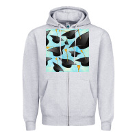 Heather Grey graduation cap seamless pattern Zipper Hoodie - BundleAndBundleShop