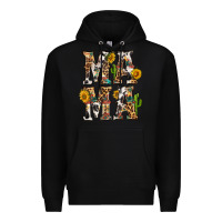 Black Western Mama With Sunflowers Premium Hoodie - BundleAndBundleShop