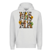 Dove Grey Western Mama With Sunflowers Premium Hoodie - BundleAndBundleShop