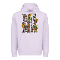 Lilac Western Mama With Sunflowers Premium Hoodie - BundleAndBundleShop