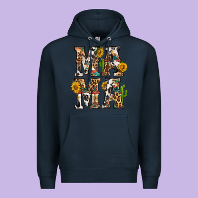 Western Mama With Sunflowers Premium Hoodie Designed By Bundleandbundleshop