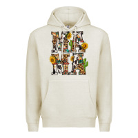 Oatmeal Heather Western Mama With Sunflowers Premium Hoodie - BundleAndBundleShop