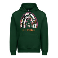 Forest Green Valentines Day Rainbow, Valentines Day Rainbow Cowhide, Urban Hoodie - Bettercallsaul
