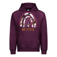 Mauve Wine Valentines Day Rainbow, Valentines Day Rainbow Cowhide, Urban Hoodie - Bettercallsaul