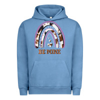 Pigment Pebble Blue Valentines Day Rainbow, Valentines Day Rainbow Cowhide, Urban Hoodie - Bettercallsaul