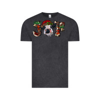 Vintage Black christmas joy with heifer cow Vintage Tee - RanaPortraitStore