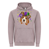 Vintage Zinc Mardi gras beagle Vintage Hoodie - RanaPortraitStore