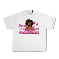 Lunar Rock Breast Cancer Awareness with Afro Woman Urban Heavy Tee - texasbilliewilder