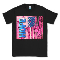 Black hope  breast cancer and american flag Classic Tee - AdoDesignShop