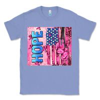 Colony Blue hope  breast cancer and american flag Classic Tee - AdoDesignShop