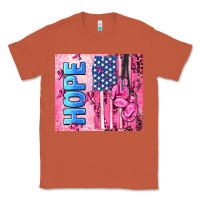 Copper hope  breast cancer and american flag Classic Tee - AdoDesignShop