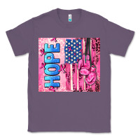 Lavender hope  breast cancer and american flag Classic Tee - AdoDesignShop