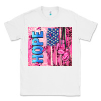 White hope  breast cancer and american flag Classic Tee - AdoDesignShop