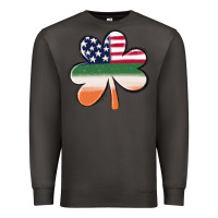Smoke st patricks day shamrock american flag Premium Sweatshirt - MaliasSmallBusiness
